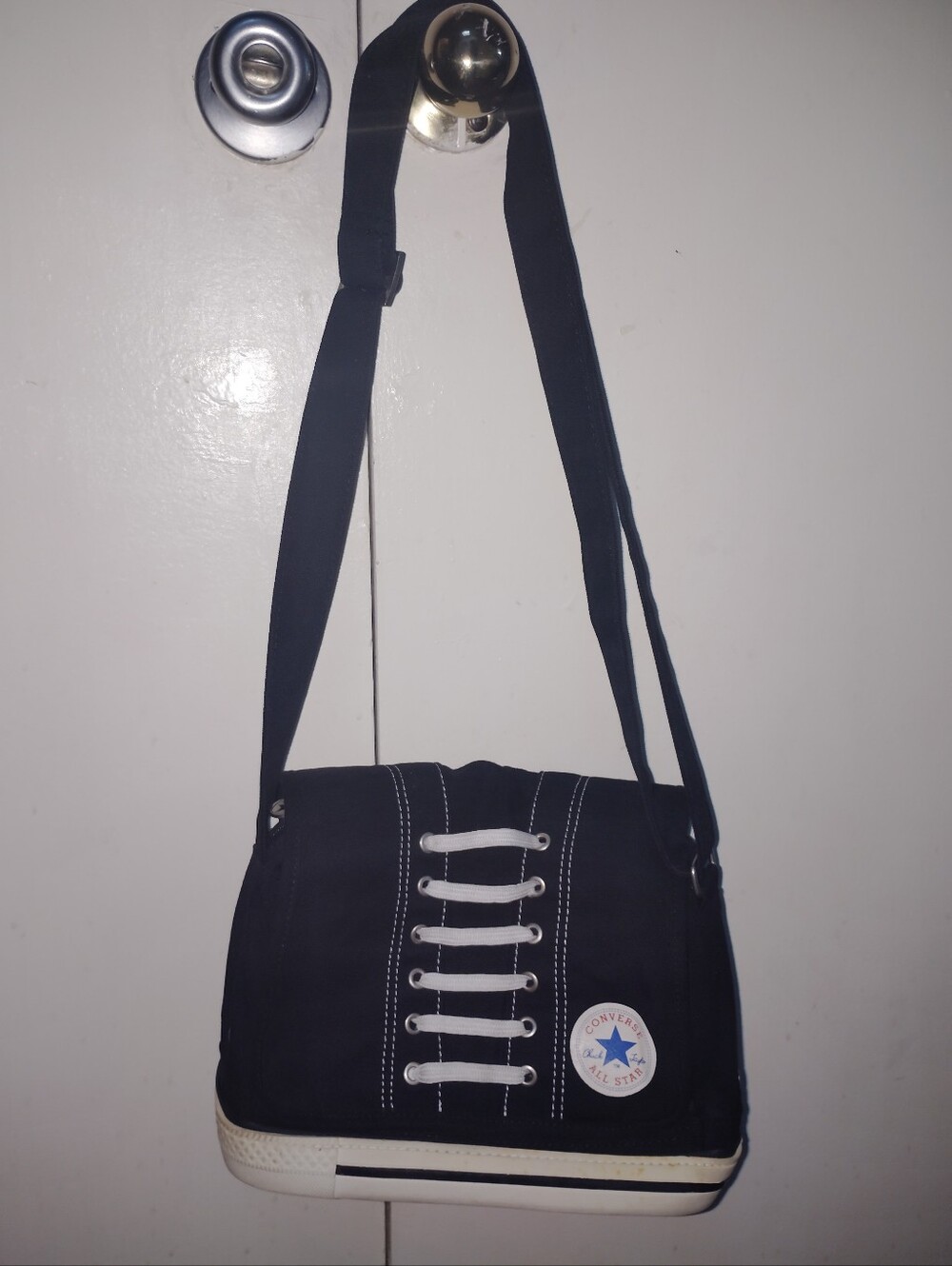 RARE Vintage Converse Chuck Taylor All Star Crossbody Bag Black Messenger